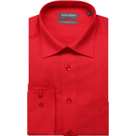 Leonardo by Jupiter Overhemd rood, Effen