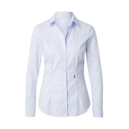 Seidensticker SEIDENSTICKER Blouse Schwarze Rose lichtblauw / zwart / wit