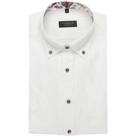 ETERNA Linnen Overhemd veelkleurig, Effen