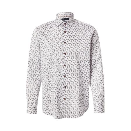 Bugatti bugatti Overhemd bruin / olijfgroen / wit