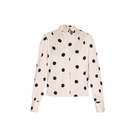 NAEMI NAEMI Blouse Fashion Look zwart / wolwit