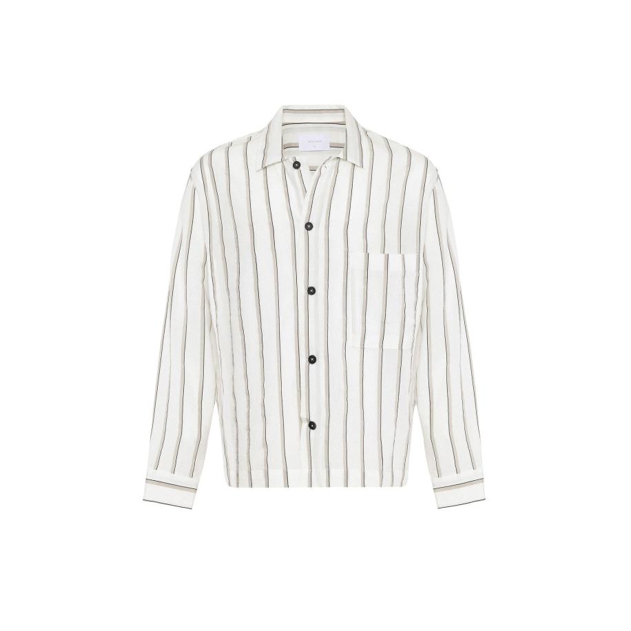 Antioch Antioch Overhemd beige / zwart / wit -