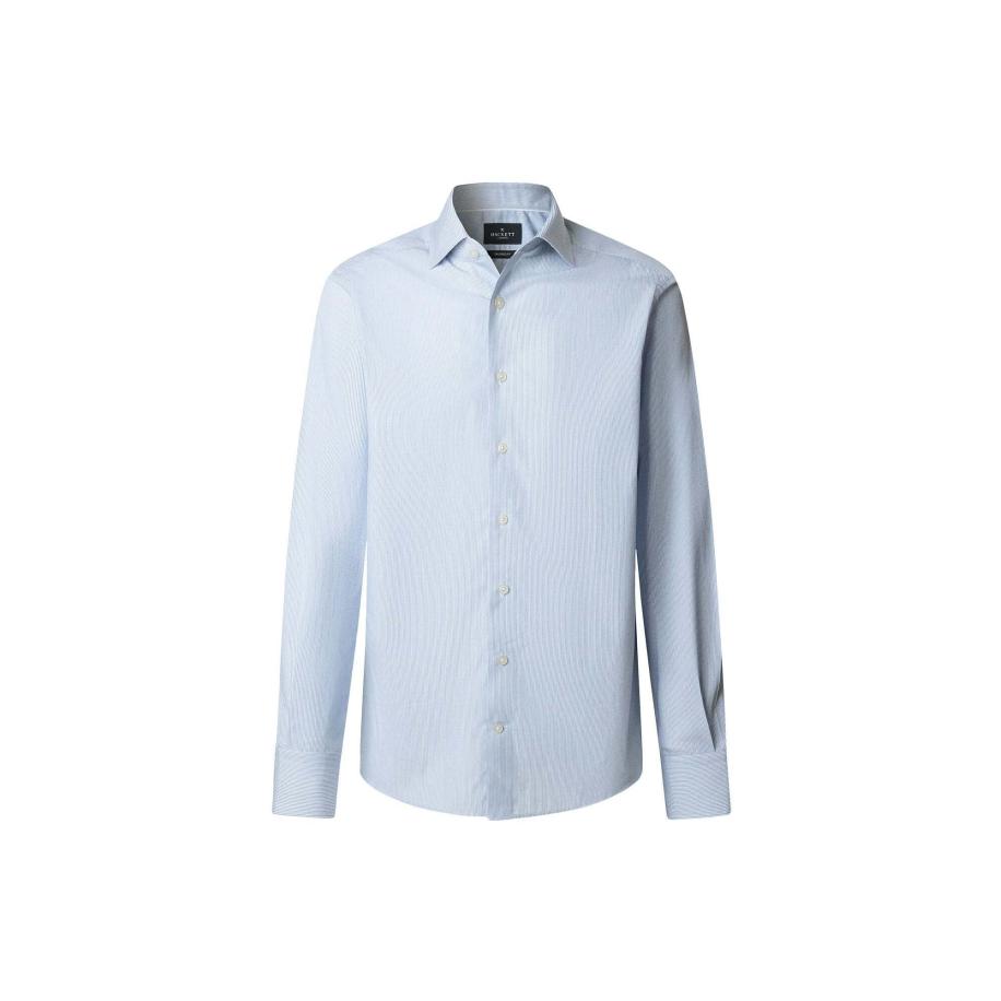 Hackett London Hackett London Overhemd lichtblauw / wit -