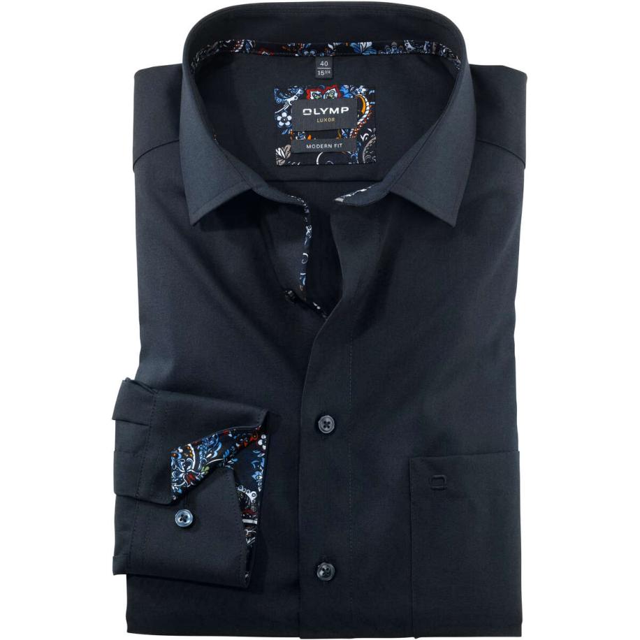 OLYMP Luxor Overhemd ML6 (vanaf 68 CM) Marine Blauw