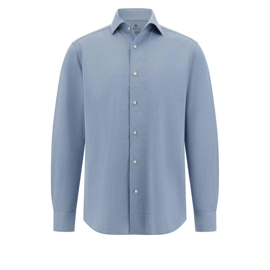 Boggi Milano Overhemd duifblauw Blauw