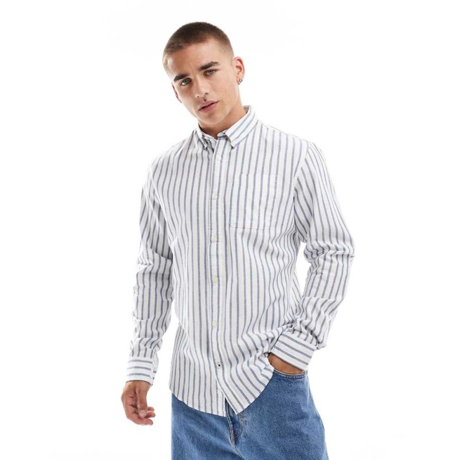 Jack & Jones - Overhemd met blauwe strepen Blauw