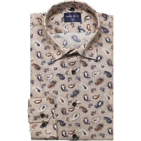 Marvelis Casual Overhemd natuurlijk, Bedrukt
