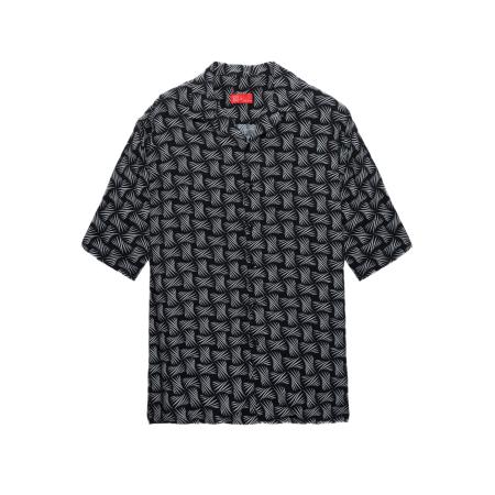 D’S Damat D’S Damat Overhemd grijs / zwart