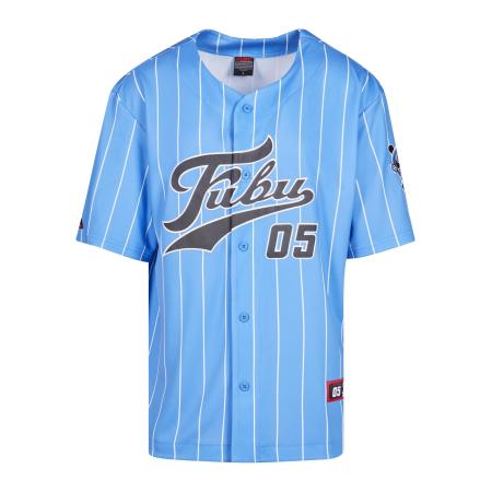Fubu FUBU Overhemd Fubu Varsity lichtblauw / antraciet / wit