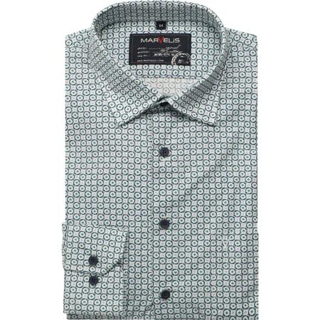 Marvelis Casual Overhemd groen, Bedrukt