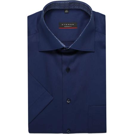 ETERNA Overhemd Korte mouw marine