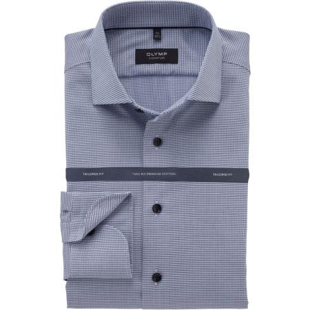 OLYMP SIGNATURE Overhemd blauw, Faux-uni