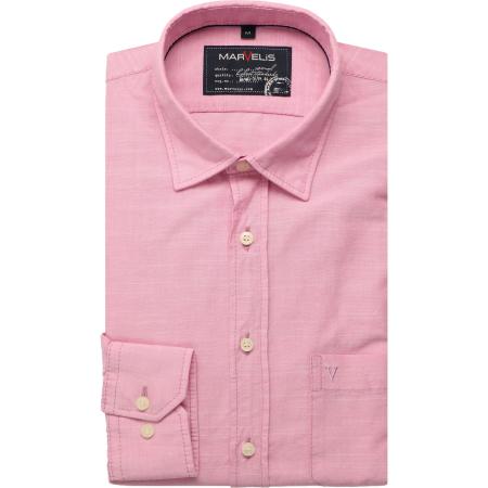 Marvelis Casual Overhemd roos, Effen