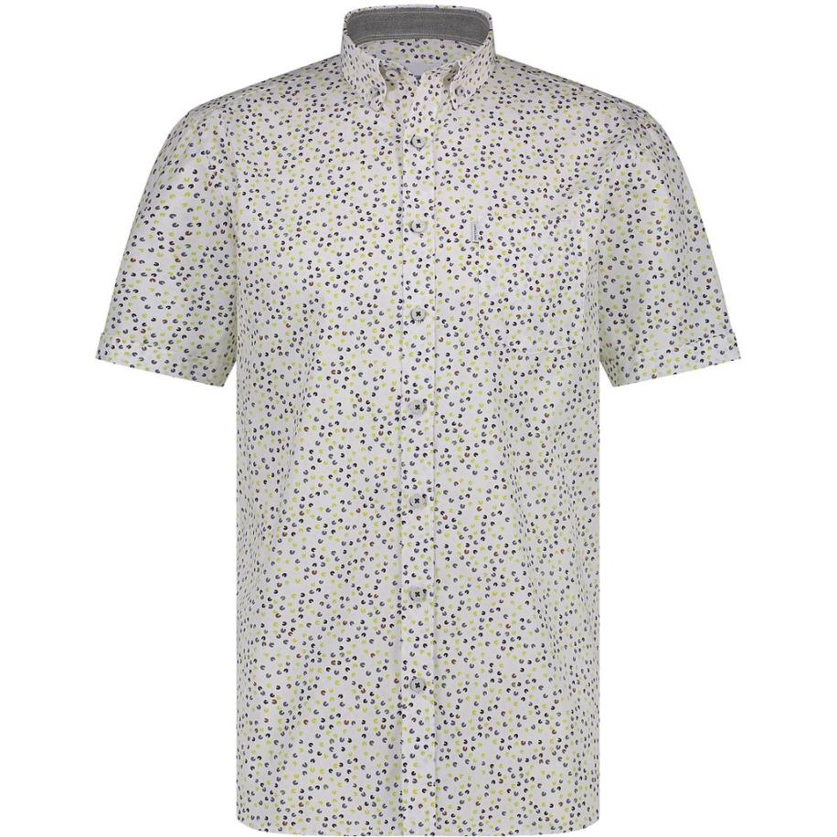 State Of Art Short Sleeve Overhemd Print Groen Groen