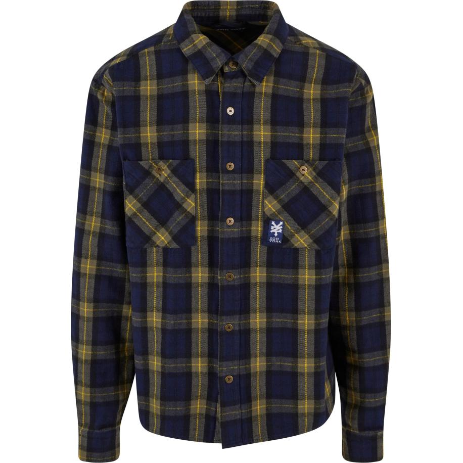 Zoo York ZOO YORK Overhemd Iconic navy / geel / kaki -