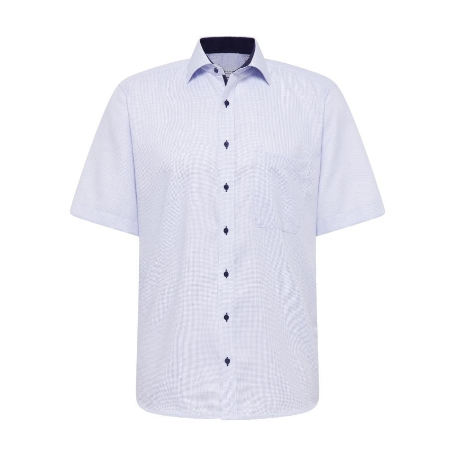 Eterna ETERNA Overhemd navy / hemelsblauw / wit -