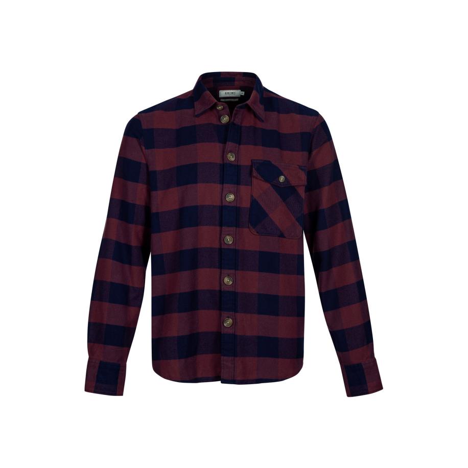 Shiwi Shiwi Overhemd Brad navy / bourgogne -