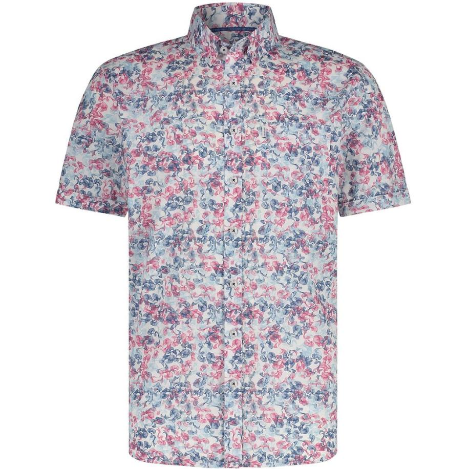 State Of Art Short Sleeve Overhemd Print Rood Rood
