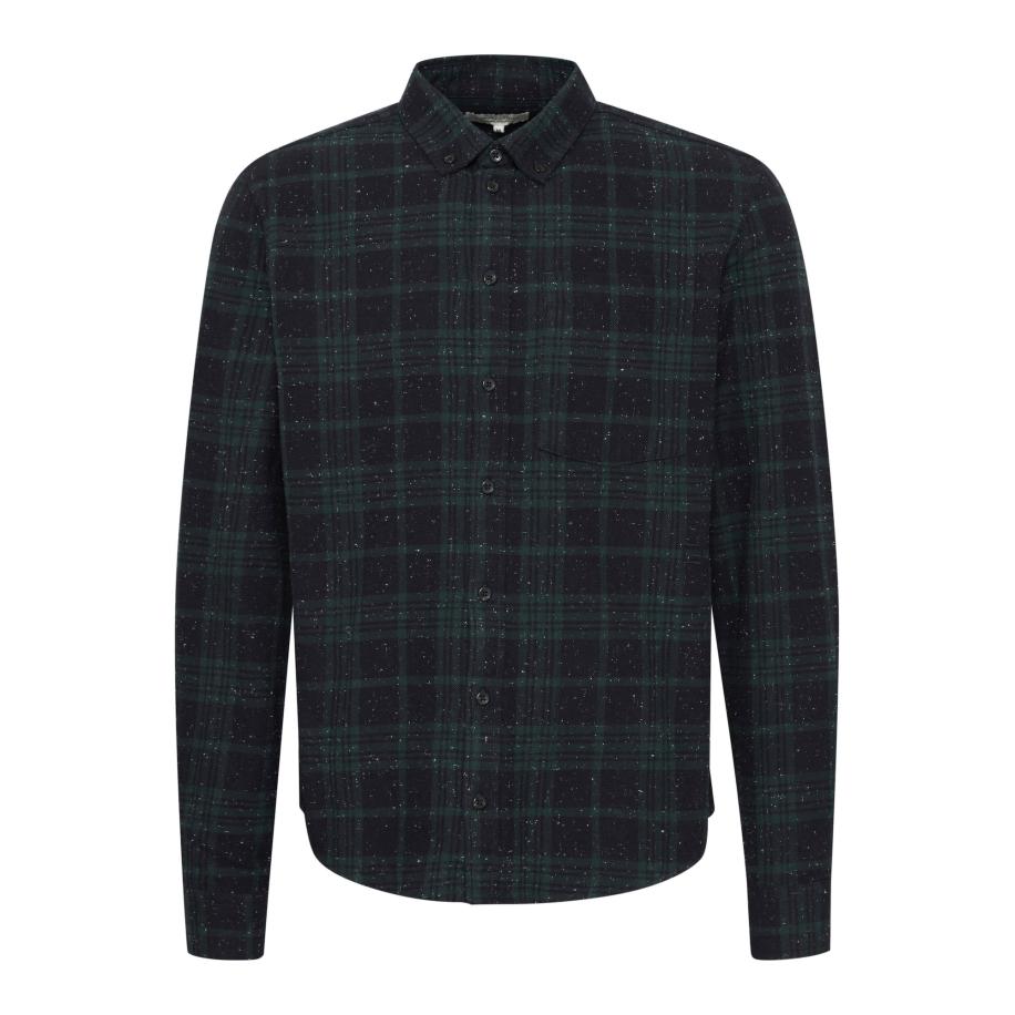 Casual Friday Casual Friday Overhemd Anton navy / smaragd / offwhite -