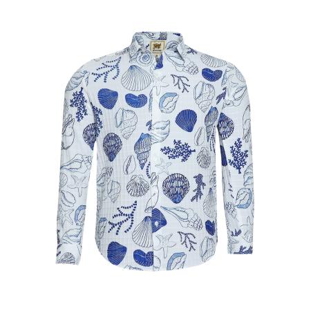 Campus Sutra Campus Sutra Overhemd Onyx gemengde kleuren / wit