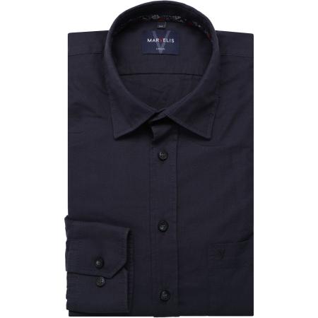Marvelis Casual Overhemd marine, Effen