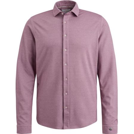 Cast Iron Overhemd Jersey Piqué Mauve