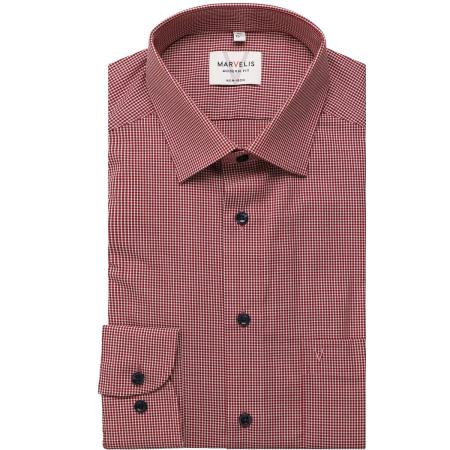 Marvelis Overhemd rood/wit, Ruit