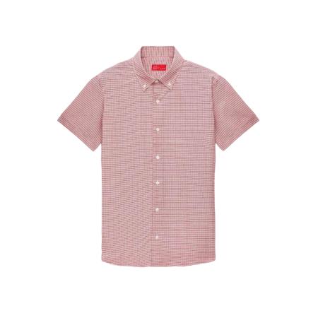 D’S Damat D’S Damat Overhemd pastelrood / wit