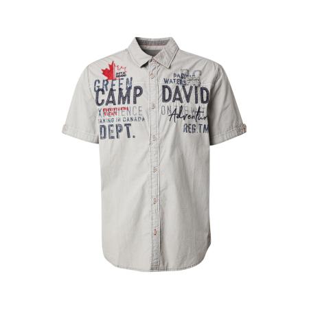 Camp David CAMP DAVID Overhemd navy / grijs / rood