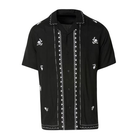 KOROSHI KOROSHI Overhemd zwart / wit