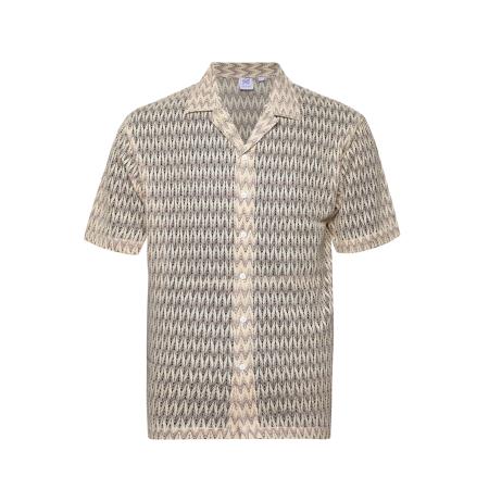 Campus Sutra Overhemd Toya lichtbeige / donkerrood / zwart