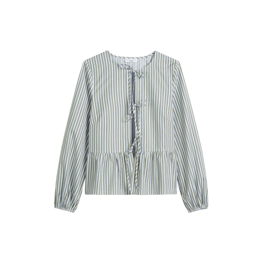 Marc O'Polo Marc OPolo DENIM Blouse lichtblauw / groen / wit -