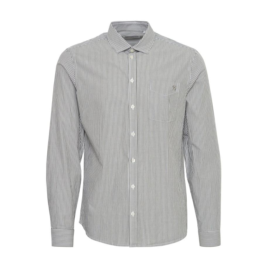 Casual Friday Overhemd Anton donkergroen / wit Groen