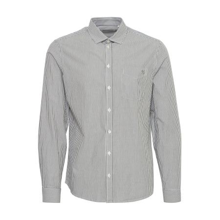 Casual Friday Overhemd Anton donkergroen / wit