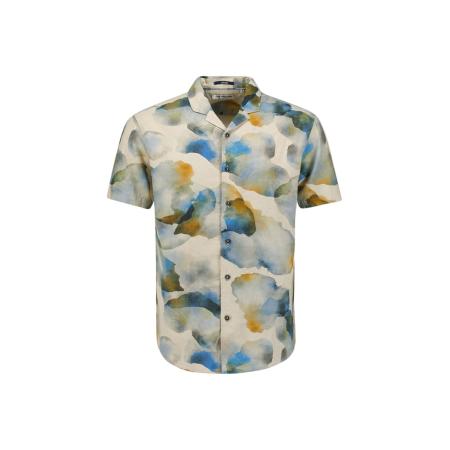 No Excess No Excess Overhemd crème / blauw / donkergeel