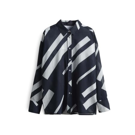 OPUS OPUS Blouse Fenlo nachtblauw / wit