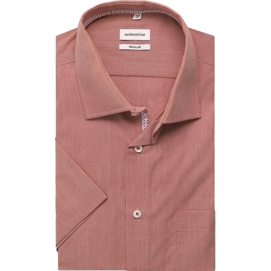 Seidensticker Overhemd Korte mouw rood Rood