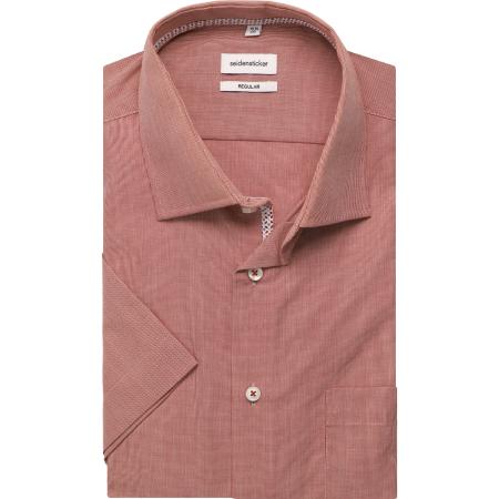 Seidensticker Overhemd Korte mouw rood