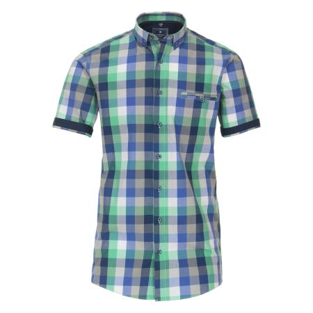 Redmond Casual Overhemd Korte mouw groen