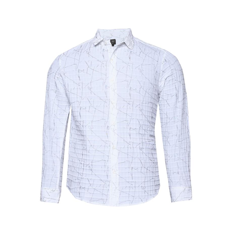 Campus Sutra Overhemd Susie grijs / wit Wit