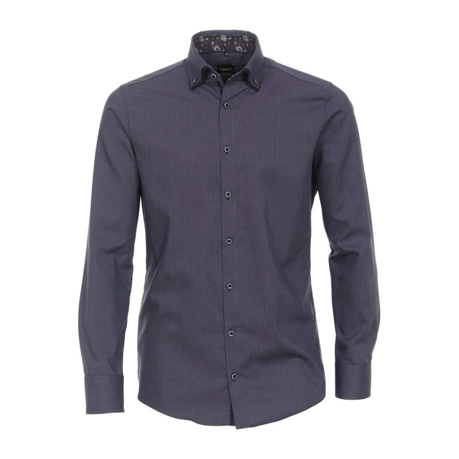 Venti Overhemd blauw, Faux-uni Paars