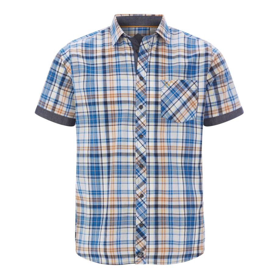 jan vanderstorm Jan Vanderstorm Overhemd Wikthor blauw -