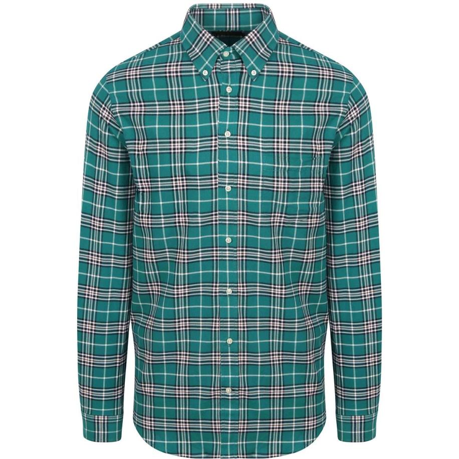 Steppin' Out Flanel Overhemd Ruit Groen Groen