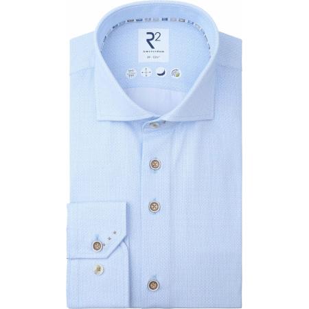 R2 Overhemd Oxford Lichtblauw