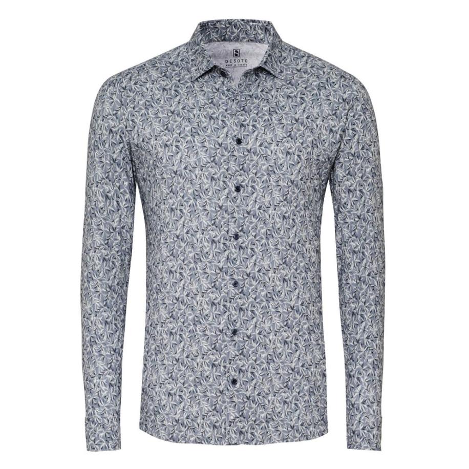 Desoto DESOTO Overhemd blauw / grijs -