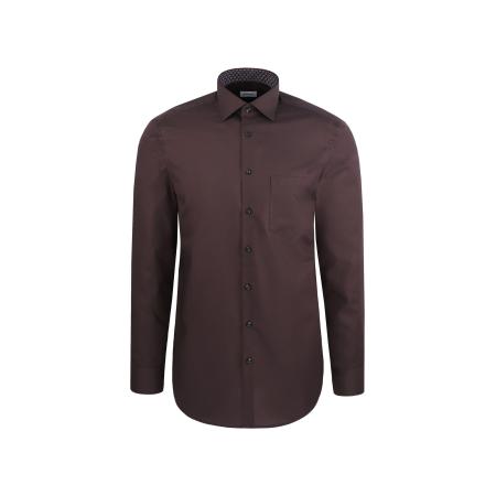 SEIDENSTICKER Zakelijk overhemd Schwarze Rose bruin