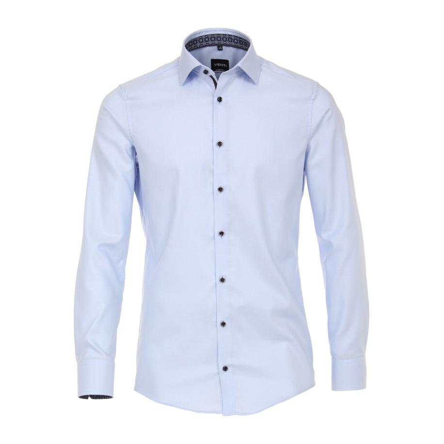 Venti Overhemd blauw, Faux-uni Blauw