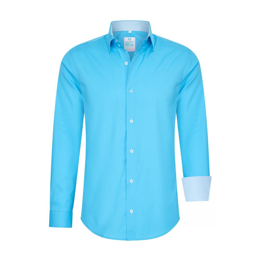 Rusty Neal Rusty Neal Overhemd blauw -