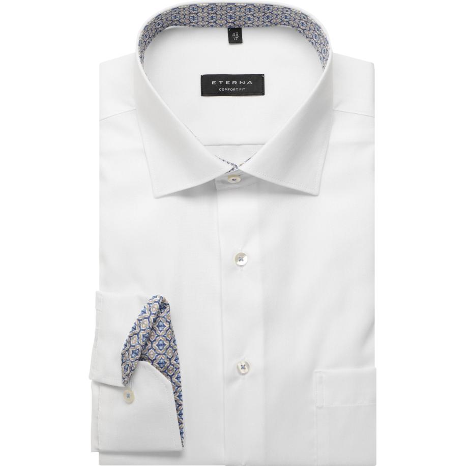 ETERNA Overhemd wit, Effen Wit