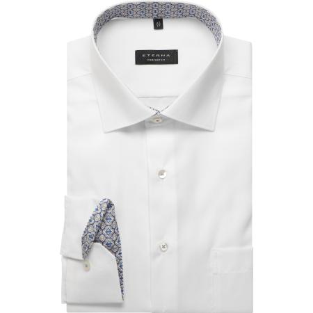 ETERNA Overhemd wit, Effen